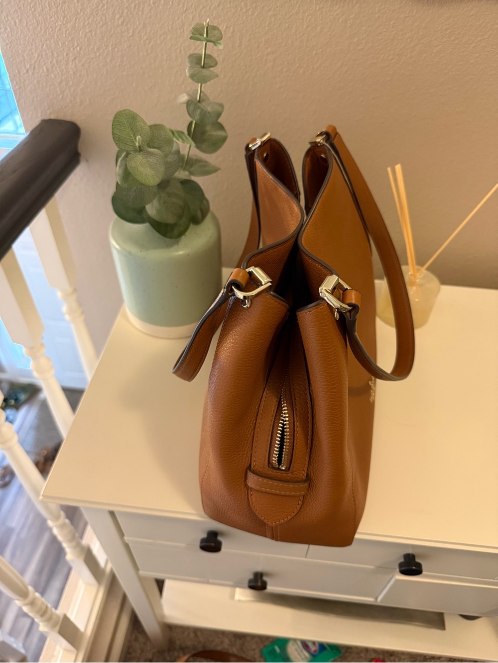 kate spade Tan Pebbled Leather Shoulder Bag - Picture 3 of 4